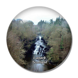 Scotland Lanark Falls of Clyde UK England 3D Fridge Magnet Crystal Glass