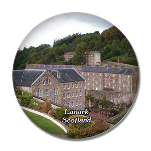 Scotland Lanark New Lanark World Heritage Site UK England 3D Fridge Magnet Crystal Glass