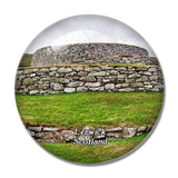 Scotland Lerwick Clickimin Broch UK England 3D Fridge Magnet Crystal Glass