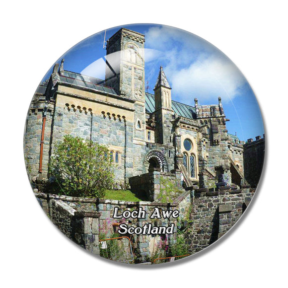 Scotland Loch Awe St Conan's Kirk UK England 3D Fridge Magnet Crystal Glass