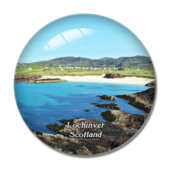 Scotland Lochinver Achmelvich Beach UK England 3D Fridge Magnet Crystal Glass