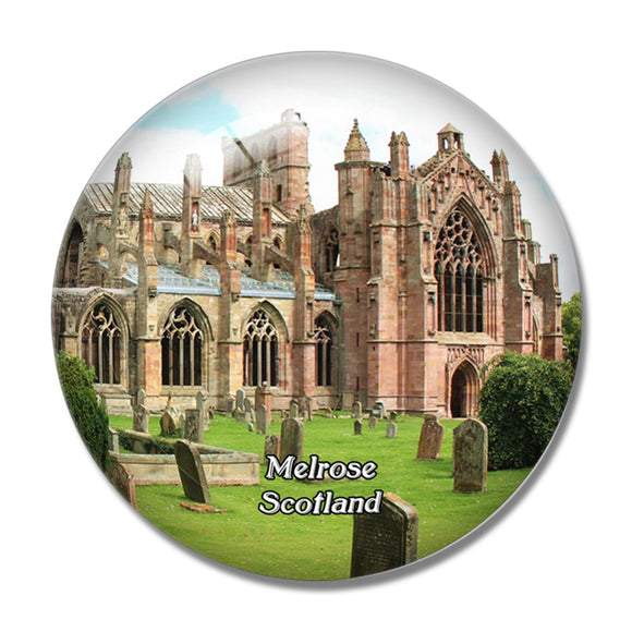 Scotland Melrose Abbey UK England 3D Fridge Magnet Crystal Glass