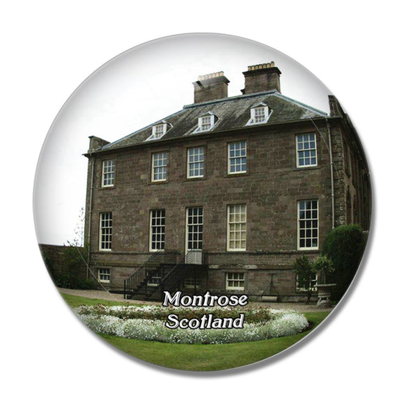 Scotland Montrose House of Dun UK England 3D Fridge Magnet Crystal Glass