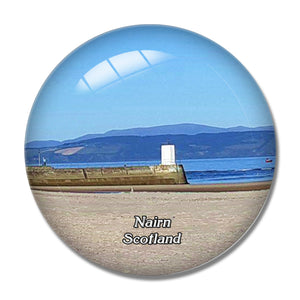 Scotland Nairn Beach UK England 3D Fridge Magnet Crystal Glass