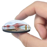 Scotland North Queensferry Forth Bridge UK England 3D Fridge Magnet Crystal Glass