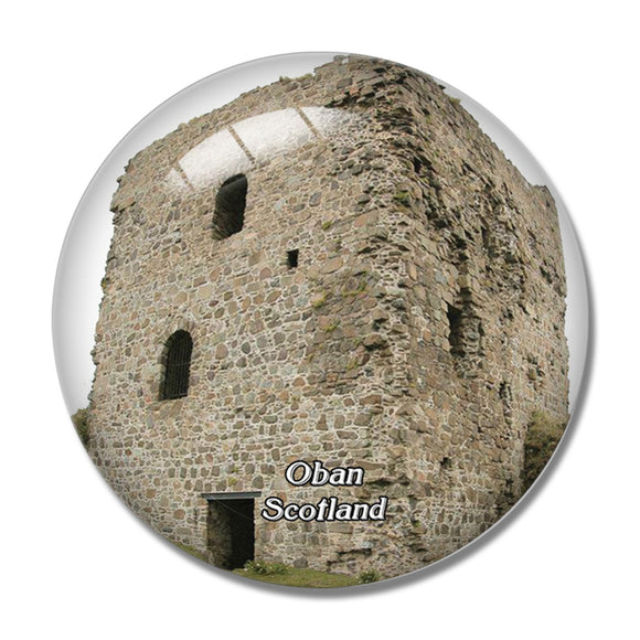 Scotland Oban Dunollie Museum Castle UK England 3D Fridge Magnet Crystal Glass