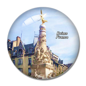 France Square Reims 3D Fridge Magnet Crystal Glass