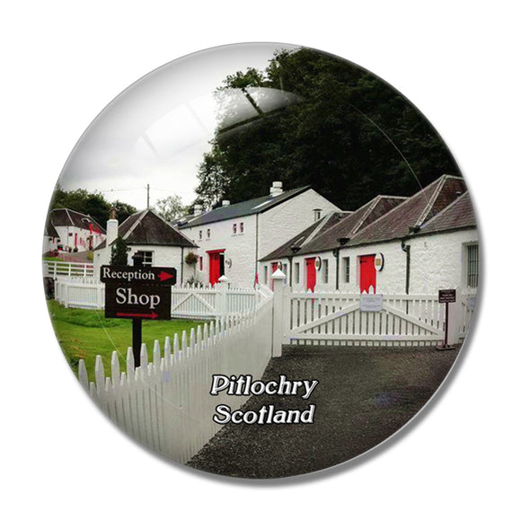 Scotland Pitlochry Edradour Distillery UK England 3D Fridge Magnet Crystal Glass