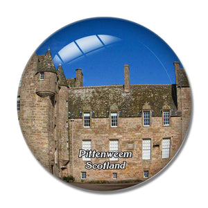 Scotland Pittenweem Kellie Castle & Garden UK England 3D Fridge Magnet Crystal Glass