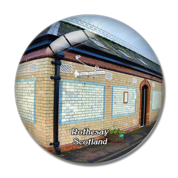 Scotland Rothesay's Victorian Toilets UK England 3D Fridge Magnet Crystal Glass