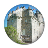 Scotland Sauchen Castle Fraser Garden & Estate UK England 3D Fridge Magnet Crystal Glass