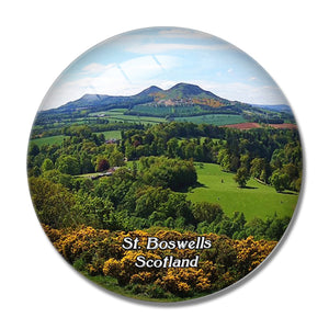 Scotland St. Boswells Scott's View UK England 3D Fridge Magnet Crystal Glass