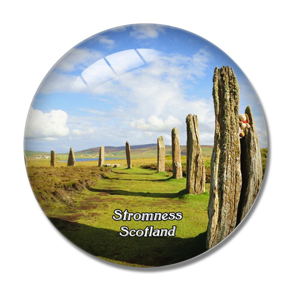 Scotland Stromness Ring of Brodgar UK England 3D Fridge Magnet Crystal Glass