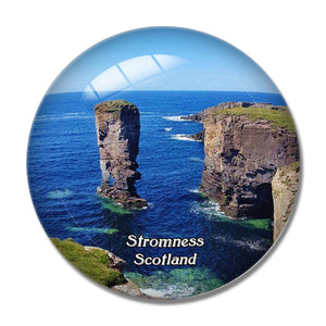 Scotland Stromness Yesnaby Cliffs UK England 3D Fridge Magnet Crystal Glass