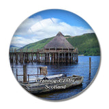 Scotland The Scottish Crannog Centre UK England 3D Fridge Magnet Crystal Glass