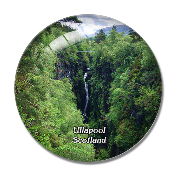 Scotland Ullapool Corrieshalloch Gorge UK England 3D Fridge Magnet Crystal Glass