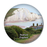 Sea Seven Sisters Country Park UK England 3D Fridge Magnet Crystal Glass