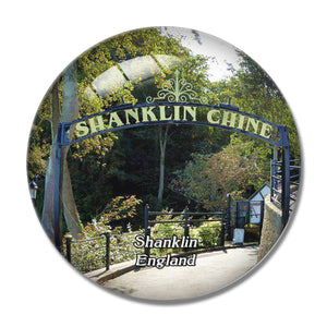 Shanklin Chine UK England 3D Fridge Magnet Crystal Glass