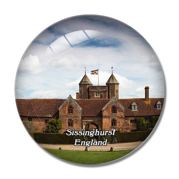 Sissinghurst Castle Garden UK England 3D Fridge Magnet Crystal Glass