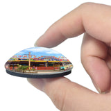 Skegness Fantasy Island UK England 3D Fridge Magnet Crystal Glass