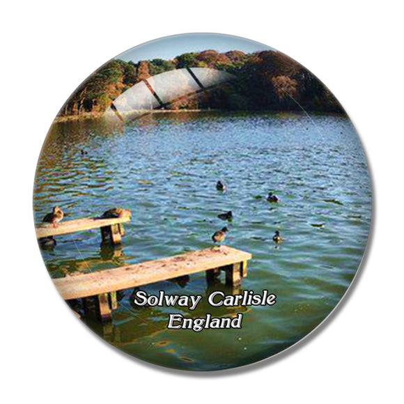 Solway Carlisle Talkin Tarn Park UK England 3D Fridge Magnet Crystal Glass