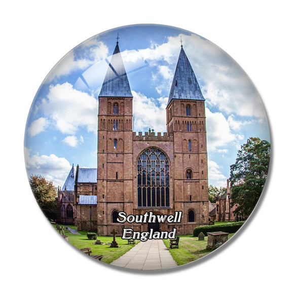 Southwell Minster UK England 3D Fridge Magnet Crystal Glass