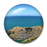 St Davids Wales Coastal Path UK England 3D Fridge Magnet Crystal Glass