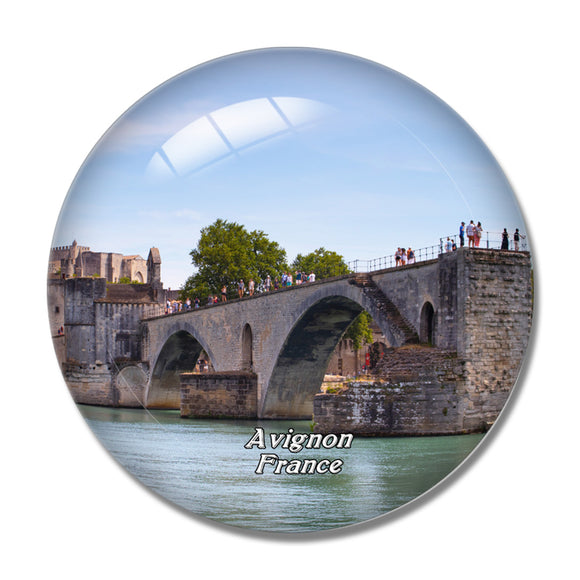 France The bridge of Avignon 3D Fridge Magnet Crystal Glass