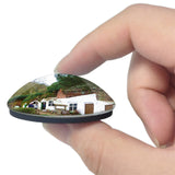 Stourbridge Kinver Edge Rock Houses UK England 3D Fridge Magnet Crystal Glass