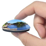 Strat-upon-Avon Canal UK England 3D Fridge Magnet Crystal Glass