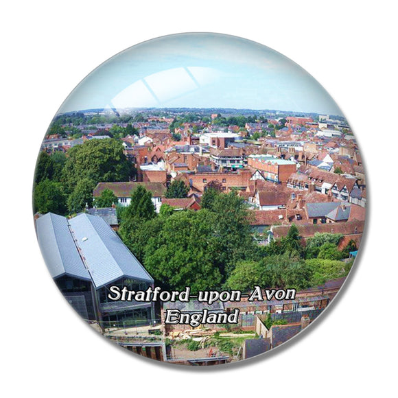 Strat-upon-Avon The Tower @ RSC UK England 3D Fridge Magnet Crystal Glass