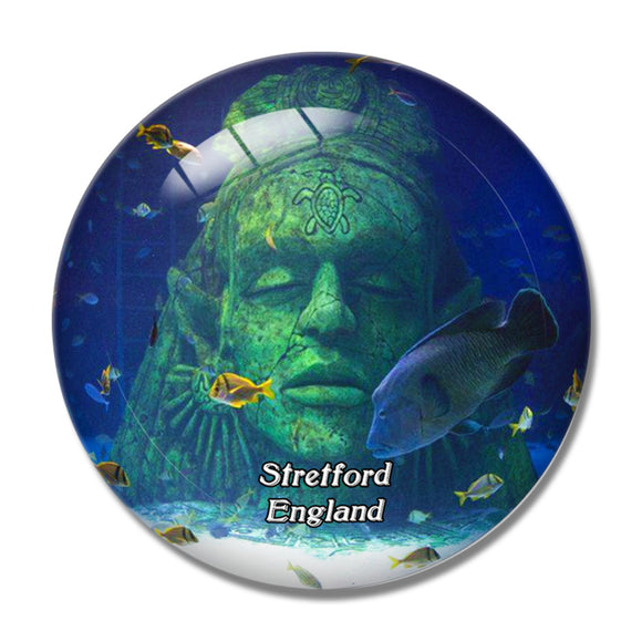 Stret Sea Life Manchester UK England 3D Fridge Magnet Crystal Glass