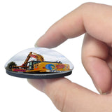 Strood Diggerland UK England 3D Fridge Magnet Crystal Glass