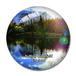 Sutton Coldfield Kingsbury Water Park UK England 3D Fridge Magnet Crystal Glass