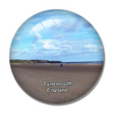 Tynemouth Long Sands Beach UK England 3D Fridge Magnet Crystal Glass