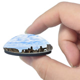 Tynemouth Priory & Castle UK England 3D Fridge Magnet Crystal Glass