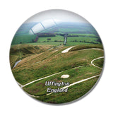 Uffington White Horse Hill UK England 3D Fridge Magnet Crystal Glass