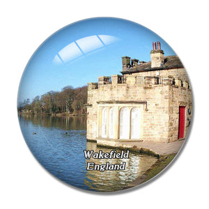 Wakefield Newmillerdam Country Park UK England 3D Fridge Magnet Crystal Glass