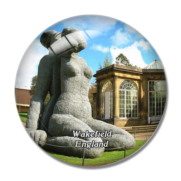 Wakefield Yorkshire Sculpture Park UK England 3D Fridge Magnet Crystal Glass