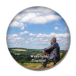 Wakefield Yorkshire Sculpture Park UK England 3D Fridge Magnet Crystal Glass