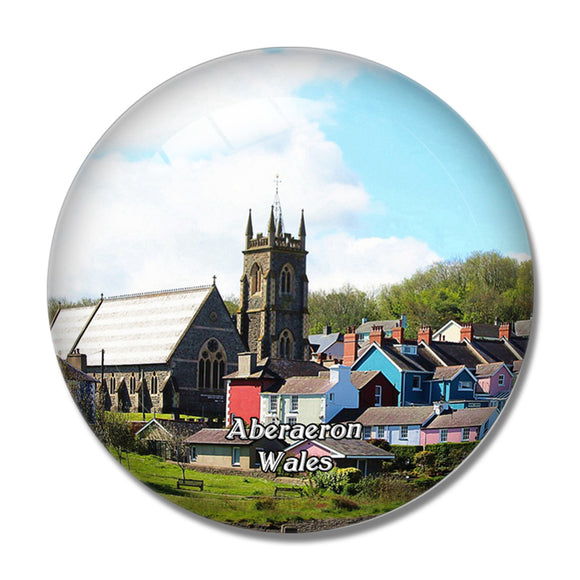 Wales Aberaeron Llanerchaeron UK England 3D Fridge Magnet Crystal Glass