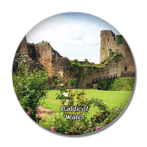 Wales Caldicot Castle UK England 3D Fridge Magnet Crystal Glass