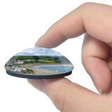 Wales Criccieth Beach UK England 3D Fridge Magnet Crystal Glass