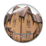 Wales Llandrindod Wells The Hall at Abbey-Cwm-Hir UK England 3D Fridge Magnet Crystal Glass