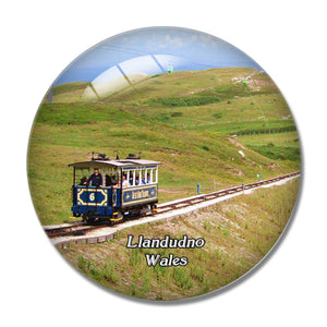 Wales Llandudno Great Orme Tramway UK England 3D Fridge Magnet Crystal Glass