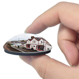 Wales Llanfairpwll Railway Station UK England 3D Fridge Magnet Crystal Glass