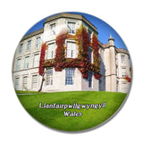 Wales Llanfairpwllgwyngyll Plas Newydd House and Garden UK England 3D Fridge Magnet Crystal Glass