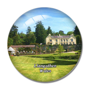 Wales Llangathen Aberglasney Gardens UK England 3D Fridge Magnet Crystal Glass