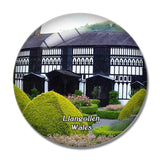 Wales Llangollen Plas Newydd Historic House Gardens UK England 3D Fridge Magnet Crystal Glass