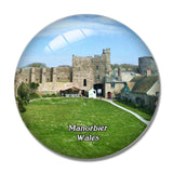 Wales Manorbier Castle UK England 3D Fridge Magnet Crystal Glass